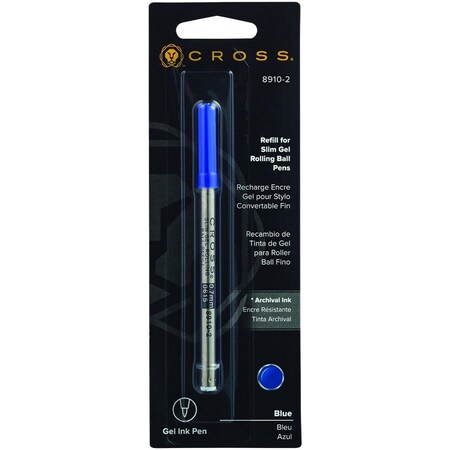Cross Slim Gel Refill, f/ Click/Century, Blue CRO89102